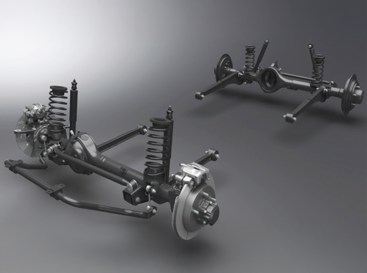 3-Link Rigid Axle Suspension with Coil Spring - Suzuki Jimny 5-Door